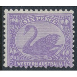 AUSTRALIA / WA - 1912 6d bright violet Swan, perf. 11½:12, crown A watermark, MH – SG # 168