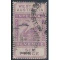 AUSTRALIA / WA - 1893 6d purple Internal Revenue, crown CA watermark, used – SG # F14