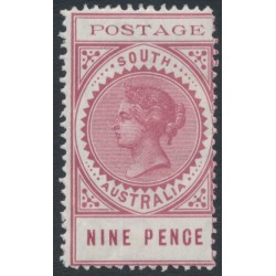 AUSTRALIA / SA - 1902 9d reddish pink Long Tom, thin POSTAGE, MH – SG # 273