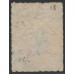 AUSTRALIA / SA - 1859 1/- orange QV, large star watermark, rouletted, used – SG # 18