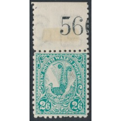 AUSTRALIA / NSW - 1905 2/6 green Lyrebird, perf. 11:11, crown A watermark, MNH – SG # 349b