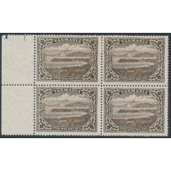 AUSTRALIA / TAS - 1899 3d brown Spring River plate block of 4, MH – SG # 233