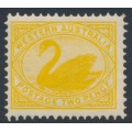 AUSTRALIA / WA - 1903 2d yellow Swan, perf. 12½, V crown watermark, MH – SG # 118
