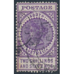 AUSTRALIA / SA - 1905 2/6 violet Long Tom, thick POSTAGE, crown SA wmk, used – SG # 289