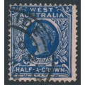 AUSTRALIA / WA - 1902 2/6 deep blue on rose QV, perf. 12½, used – SG # 125