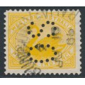 AUSTRALIA / WA - 1903 2d yellow Swan, perf. 12½, V crown watermark, perf. OS, used – SG # 118