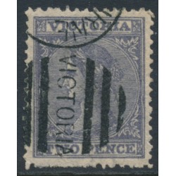 AUSTRALIA / VIC - 1867 2d grey QV, '4' watermark, used – SG # 127