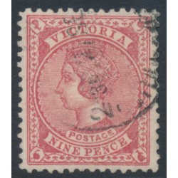 AUSTRALIA / VIC - 1908 9d red-brown QV, perf. 12½, crown A watermark, used – SG # 424b