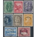AUSTRALIA / TAS - 1900 ½d to 6d Pictorials set of 8, TAS watermark, used – SG # 229-236