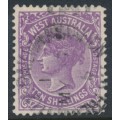 AUSTRALIA / WA - 1902 10/- deep mauve QV, V crown watermark, used – SG # 127