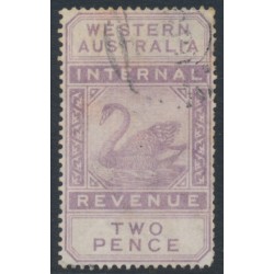 AUSTRALIA / WA - 1893 2d purple Internal Revenue, crown CA watermark, used – SG # F12