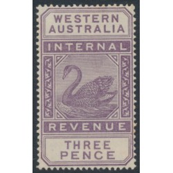 AUSTRALIA / WA - 1893 3d purple Internal Revenue, crown CA watermark, MH – SG # F13