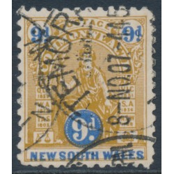 AUSTRALIA / NSW - 1905 9d brown/blue Commonwealth, perf. 11, used – SG # 352a