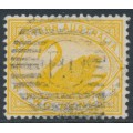 AUSTRALIA / WA - 1899 2d bright yellow Swan, inverted watermark, used – SG # 113w