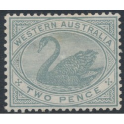 AUSTRALIA / WA - 1890 2d grey Swan, crown CA watermark, MH – SG # 96a