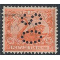 AUSTRALIA / WA - 1903 10d red Swan, V crown watermark, perf. OS, used – SG # 123 AUSTRALIA / WA - 1903 10d red Swan, V crown watermark, perf. OS, used – SG # 123