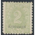AUSTRALIA / NSW - 1892 2d green Postage Due, o/p SPECIMEN, MH – SG # D3s AUSTRALIA / NSW - 1892 2d green Postage Due, o/p SPECIMEN, MH – SG # D3s
