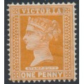 AUSTRALIA / VIC - 1894 1d brownish orange QV, V crown watermark, MH – SG # 313f
