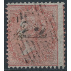 INDIA - 1860 2a dull pink QV, white paper, no watermark, used – SG # 41