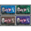 HONG KONG - 1966 10c to $2 Churchill set of 4, used – SG # 218-221