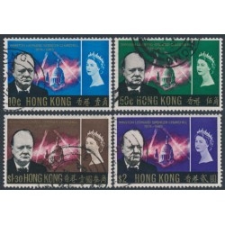 HONG KONG - 1966 10c to $2 Churchill set of 4, used – SG # 218-221