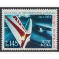 INDIA - 1973 1.45R indigo/carmine-red Air India, MNH – SG # 686