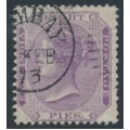 INDIA - 1865 8p purple QV, elephant watermark, used – SG # 56
