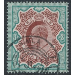 INDIA - 1911 3Rp red-brown/green KEVII, used – SG # 141