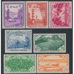 PAKISTAN - 1954 6p to 2R Independence set of 7, MH – SG # 65-71