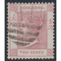HONG KONG - 1882 2c rose-lake QV, Amoy cancel – SG # 32 / Z31a