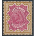 INDIA - 1895 2Rp carmine/yellow-brown QV, MH – SG # 107
