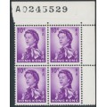 HONG KONG - 1962 10c bright reddish violet QEII Annigoni B/4, MNH – SG # 197