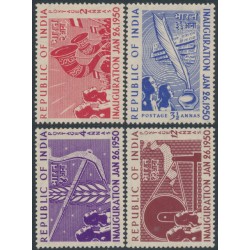INDIA - 1950 2a to 12a Inauguration of the Republic set of 4, MNH – SG # 329-332