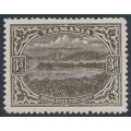 AUSTRALIA / TAS - 1909 3d brown Spring River, perf. 12½, thin paper, MH – SG # 262