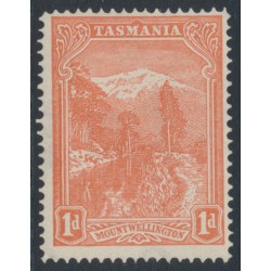 AUSTRALIA / TAS - 1902 1d red Mt. Wellington, perf. 12½, V crown wmk, MH – SG # 240