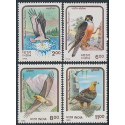 INDIA - 1992 2Rp to 11Rp Birds of Prey set of 4, MNH – SG # 1525-1528