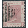 HONG KONG - 1882 2c rose-lake QV, crown CA watermark, used – SG # 32