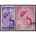 HONG KONG - 1948 Royal Silver Wedding Anniversary set of 2, used – SG # 171-172