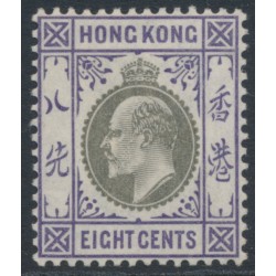 HONG KONG - 1903 8c slate/violet KEVII, crown CA watermark, MH – SG # 66
