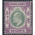 HONG KONG - 1903 50c dull green/magenta KEVII, crown CA watermark, MH – SG # 71