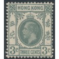 HONG KONG - 1931 3c grey KGV, multi script CA watermark, MH – SG # 119