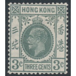 HONG KONG - 1931 3c grey KGV, multi script CA watermark, MH – SG # 119