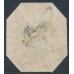 INDIA - 1854 4a blue/red QV, head = die II, frame = die I, used – SG # 19