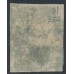 INDIA - 1854 2a green QV, imperforate, B172 cancel (= Singapore) – SG # 31/Z64