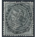 INDIA - 1855 4a black on blue paper QV, B172 cancel (= Singapore) – SG # 35/Z68