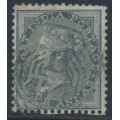 INDIA - 1856 4a grey-black QV, white paper, B172 cancel (= Singapore) – SG # 46/Z76