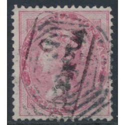 INDIA - 1856 8a pale carmine QV, white paper, no watermark, used – SG # 49