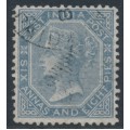 INDIA - 1867 6a8p slate QV, elephant watermark, used – SG # 72