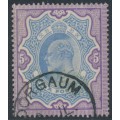 INDIA - 1904 5Rp ultramarine/violet KEVII, used – SG # 142