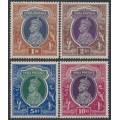 INDIA - 1937 1Rp to 10Rp KGVI, multi star watermark, MH – SG # 259-262